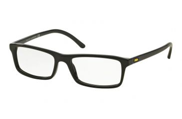 Image of Polo PH2152 Single Vision Prescription Eyeglasses 5001-54 - Shiny Black Frame