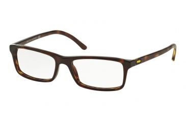 Image of Polo PH2152 Single Vision Prescription Eyeglasses 5003-52 - Shiny Dark Havana Frame