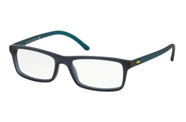 Image of Polo PH2152 Single Vision Prescription Eyeglasses 5276-54 - Matte Cristal Blue Frame