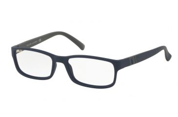 Image of Polo PH2154 Eyeglass Frames 5590-56 - Matte Navy Blue Frame