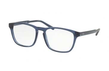 Image of Polo PH2158 Eyeglass Frames 5609-53 - Shiny Cristal Blue Frame