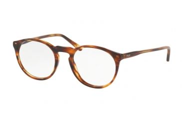 Image of Polo PH2180 Eyeglass Frames 5007-52 - Striped Havana Frame