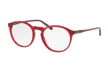Image of Polo PH2180 Eyeglass Frames 5458-50 - Red Frame