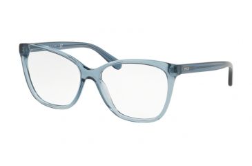 Image of Polo PH2183 Progressive Prescription Eyeglasses 5155-56 - Crystal Blue Frame
