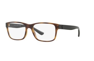 Image of Polo PH2195 Prescription Eyeglasses, 53mm, Matte Dark Havana, PH2195-5182-53-SV