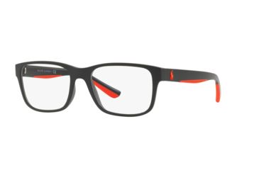 Image of Polo PH2195 Prescription Eyeglasses, 53mm, Matte Black, PH2195-5732-53-SV
