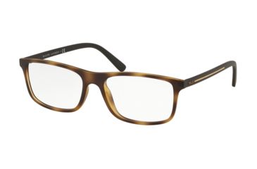 Image of Polo PH2197 Eyeglass Frames 5182-54 - Matte Dark Havana Frame