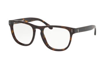 Image of Polo PH2206 Progressive Prescription Eyeglasses, 52mm, Dark Havana, PH2206-5003-52-PRO