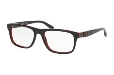 Image of Polo PH2211 Bifocal Prescription Eyeglasses, 53mm, Black/Red/Black, PH2211-5668-53-BI