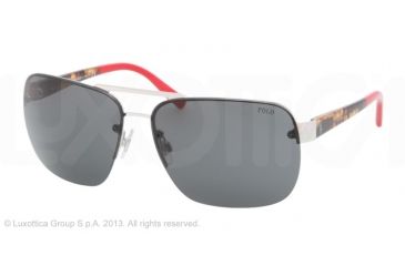 Image of Polo PH3071 Single Vision Prescription Sunglasses PH3071-900187-62 - Lens Diameter 62 mm, Lens Diameter 62 mm, Frame Color Shiny Silver