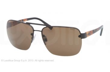 Image of Polo PH3071 Single Vision Prescription Sunglasses PH3071-903873-62 - Lens Diameter 62 mm, Lens Diameter 62 mm, Frame Color Matte Black