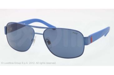 Image of Polo PH3080 Single Vision Prescription Sunglasses PH3080-924080-59 - Lens Diameter 59 mm, Lens Diameter 59 mm, Frame Color Matte Light Blue