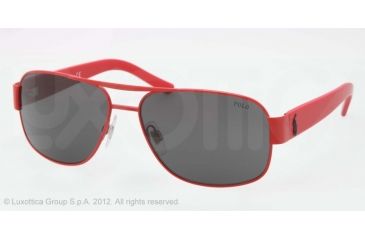Image of Polo PH3080 Single Vision Prescription Sunglasses PH3080-924387-59 - Lens Diameter 59 mm, Lens Diameter 59 mm, Frame Color Matte Red