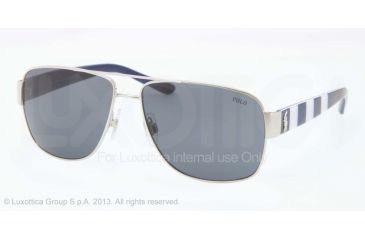Image of Polo PH3085 Bifocal Prescription Sunglasses PH3085-926087-59 - Lens Diameter 59 mm, Frame Color Shiny Silver