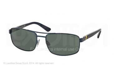 Image of Polo PH3086 Single Vision Prescription Sunglasses PH3086-926471-58 - Lens Diameter 58 mm, Frame Color Semi Shiny Blue