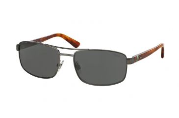 Image of Polo PH3086 Single Vision Prescription Sunglasses PH3086-926687-58 - Lens Diameter 58 mm, Frame Color Semi Shiny Gunmetal