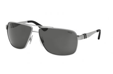 Image of Polo PH3088 Single Vision Prescription Sunglasses PH3088-904687-65 - Lens Diameter 65 mm, Frame Color Matte Silver