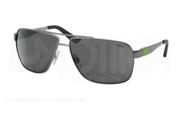 Image of Polo PH3088 Single Vision Prescription Sunglasses PH3088-905087-65 - Lens Diameter 65 mm, Frame Color Matte Gunmetal