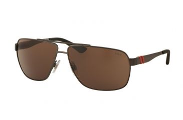 Image of Polo PH3088 Single Vision Prescription Sunglasses PH3088-912073-65 - Lens Diameter 65 mm, Frame Color Matte Dark Gunmetal