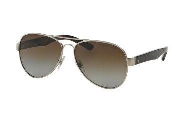 Image of Polo PH3096 Single Vision Prescription Sunglasses PH3096-9010T5-59 - Lens Diameter 59 mm, Frame Color Matte Silver
