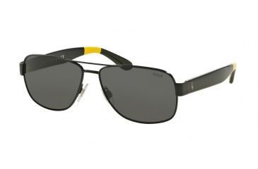 Image of Polo PH3097 Single Vision Prescription Sunglasses PH3097-930487-59 - Lens Diameter 59 mm, Frame Color Semishiny Black
