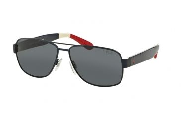 Image of Polo PH3097 Single Vision Prescription Sunglasses PH3097-930587-59 - Lens Diameter 59 mm, Frame Color Matte Navy Blue