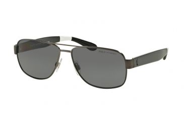 Image of Polo PH3097 Single Vision Prescription Sunglasses PH3097-930781-59 - Lens Diameter 59 mm, Frame Color Matte Dark Gunmetal