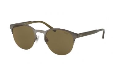 Image of Polo PH3099 Progressive Prescription Sunglasses, 51mm, Matte Gunmetal, PH3099-905073-51-PRO