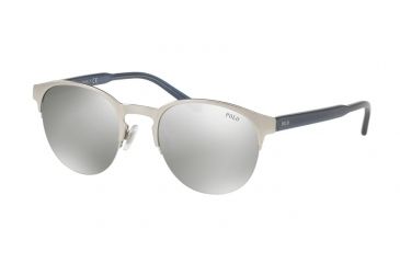 Image of Polo PH3099 Progressive Prescription Sunglasses PH3099-93166G-51 - Lens Diameter 51 mm, Frame Color Semishiny Silver