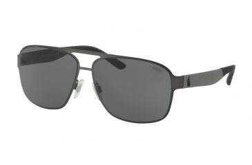 Image of Polo PH3105 Single Vision Prescription Sunglasses PH3105-915787-62 - Lens Diameter 62 mm, Frame Color Matte Dark Gunmetal
