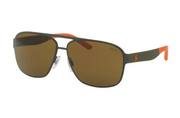 Image of Polo PH3105 Single Vision Prescription Sunglasses PH3105-932173-62 - Lens Diameter 62 mm, Frame Color Rubber Olive