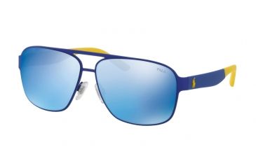 Image of Polo PH3105 Single Vision Prescription Sunglasses PH3105-932255-62 - Lens Diameter 62 mm, Frame Color Rubber Royal Blue