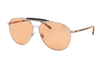 Image of Polo PH3106 Progressive Prescription Sunglasses PH3106-932674-60 - Lens Diameter 60 mm, Frame Color Aged Silver