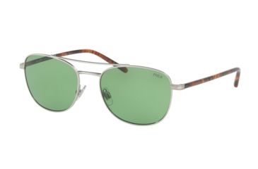 Image of Polo PH3107 Progressive Prescription Sunglasses PH3107-932671-55 - Lens Diameter 55 mm, Frame Color Aged Silver