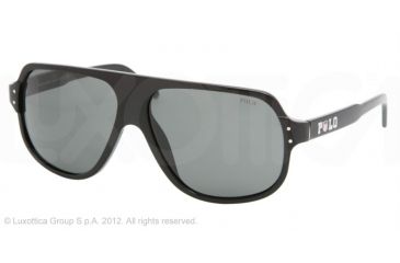 Image of Polo PH4055 Single Vision Prescription Sunglasses PH4055-500187-60 - Lens Diameter 60 mm, Lens Diameter 60 mm, Frame Color Shiny Black