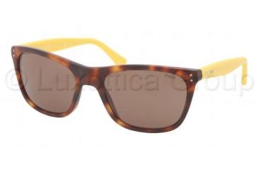 Image of Polo PH4071 Single Vision Prescription Sunglasses PH4071-540573-5519 - Lens Diameter 55 mm, Frame Color Havana JC Vintage Effect