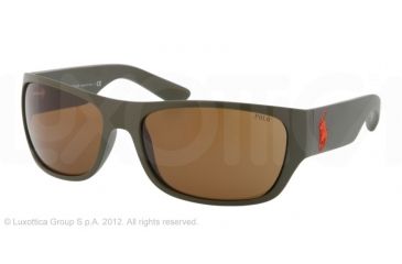 Image of Polo PH4074 Bifocal Prescription Sunglasses PH4074-521673-63 - Lens Diameter 63 mm, Frame Color Olive Green