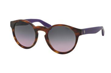 Image of Polo PH4101 Bifocal Prescription Sunglasses PH4101-556590-52 - Lens Diameter 52 mm, Frame Color Matte Stripped Havana