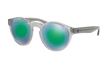 Image of Polo PH4101 Bifocal Prescription Sunglasses PH4101-56493R-52 - Lens Diameter 52 mm, Frame Color Vintage Crystal Grey