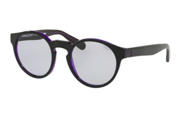 Image of Polo PH4101 Bifocal Prescription Sunglasses, 52mm, Black Top Trasparent Purple, PH4101-56991A-52-BI