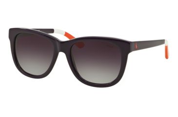 Image of Polo PH4105 Sunglasses 55758G-54 - Shiny Purple Frame, Grey Gradient Lenses