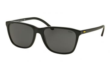 Image of Polo PH4108 Single Vision Prescription Sunglasses PH4108-500187-57 - Lens Diameter 57 mm, Frame Color Shiny Black