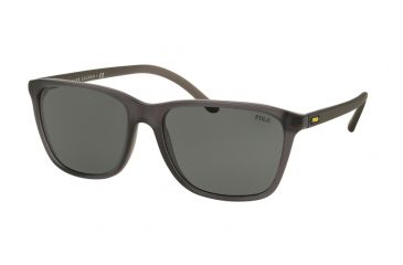 Image of Polo PH4108 Single Vision Prescription Sunglasses PH4108-532087-57 - Lens Diameter 57 mm, Frame Color Matte Cristal Grey