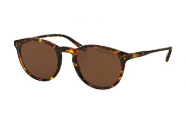 Image of Polo PH4110 Progressive Prescription Sunglasses PH4110-513483-50 - Lens Diameter 50 mm, Frame Color Shiny Antique Havana