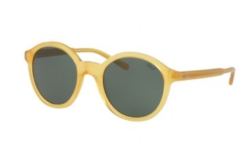 Image of Polo PH4112 Single Vision Prescription Sunglasses PH4112-500571-50 - Lens Diameter 50 mm, Frame Color Shiny Crystal Honey