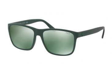 Image of Polo PH4113 Progressive Prescription Sunglasses PH4113-55966R-57 - Lens Diameter 57 mm, Frame Color Matte Military Green