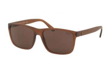 Image of Polo PH4113 Progressive Prescription Sunglasses PH4113-560273-57 - Lens Diameter 57 mm, Frame Color Matte Brown