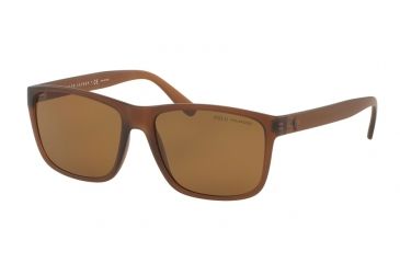 Image of Polo PH4113 Progressive Prescription Sunglasses PH4113-560283-57 - Lens Diameter 57 mm, Frame Color Matte Brown