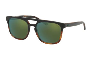 Image of Polo PH4125 Single Vision Prescription Sunglasses, 54mm, Top Black On Havana Jery, PH4125-52606R-54-SV
