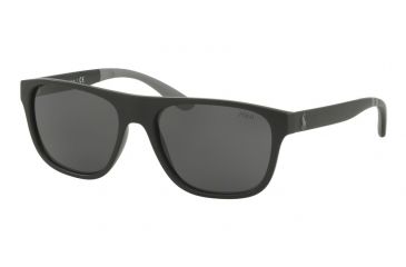 Image of Polo PH4131 Progressive Prescription Sunglasses PH4131-552387-57 - Lens Diameter 57 mm, Frame Color Matte Black
